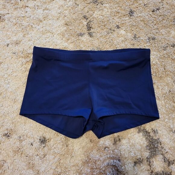 NWOT Jantzen Sport navy blue stretch shorts - Picture 1 of 4